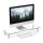relaxdays Monitorständer silber, transparent