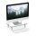 relaxdays Monitorständer silber, transparent