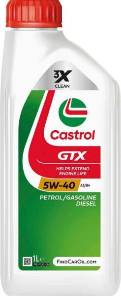 Castrol GTX 5W-40 A3/B4 Motoröl 1,0 l, 1 St.