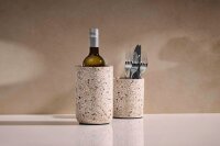 APS Flaschenkühler Terrazzo weiß