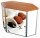 update displays Messetheke gerade, buche 122,5 x 55,0 x 93,0 cm