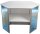 update displays Messetheke gerade, weiß 122,5 x 55,0 x 93,0 cm