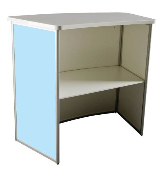 update displays Messetheke gerade, weiß 80,0 x 47,0 x 93,0 cm