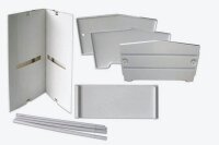 update displays Messetheke gerade, weiß 90,0 x 51,0 x 91,0 - 220,0 cm