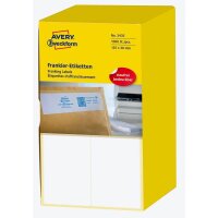 1.000 AVERY Zweckform Frankieretiketten 3435 weiß...