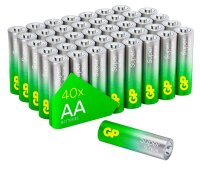 GP Batterien SUPER Alkali-Mangan Mignon AA 1,5 V, 40 St.