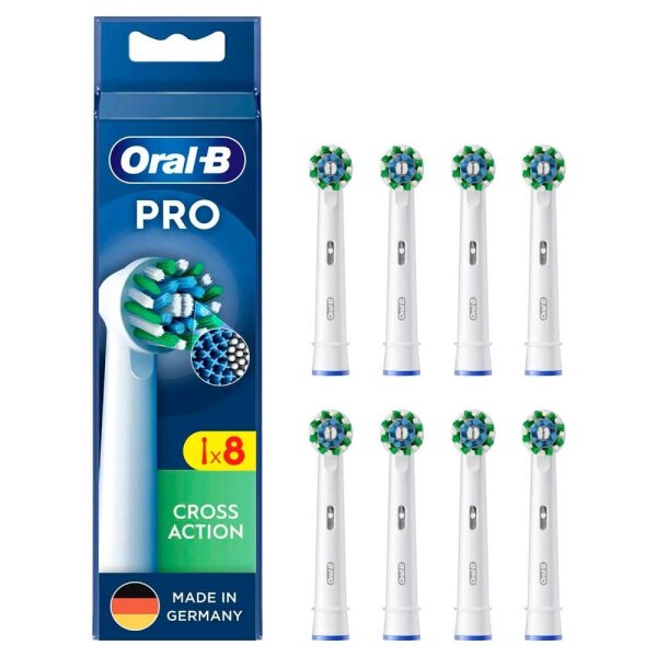 Oral-B PRO Cross Action Zahnbürstenaufsätze, 8 St.