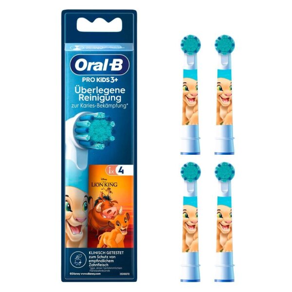 Oral-B PRO KIDS 3+ LION KING Zahnbürstenaufsätze, 4 St.