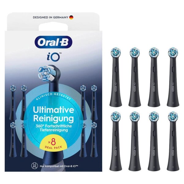Oral-B iO Ultimative Reinigung Zahnbürstenaufsätze, 8 St.
