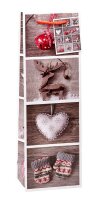 12 TSI Geschenktüten für Flaschen Weihnachten Serie 9 Motiv sortiert 12,0 x 36,0
