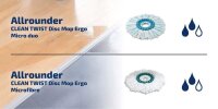 LEIFHEIT Clean Disc Wischmopp-Ersatzkopf Mikrofaser, 1 St.