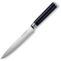 Echtwerk Tranchiermesser Damast silber, schwarz, Klinge:...
