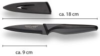Echtwerk Küchenmesser  Black Steel schwarz, Klinge: 9,0 cm, 1 St.