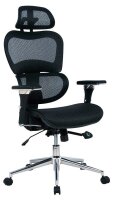 Bürostuhl Mesh, BT-1388F-1K Stoff schwarz, Gestell...