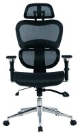 Bürostuhl Mesh, BT-1388F-1K Stoff schwarz, Gestell...