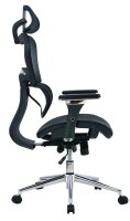 Bürostuhl Mesh, BT-1388F-1K Stoff schwarz, Gestell chrom