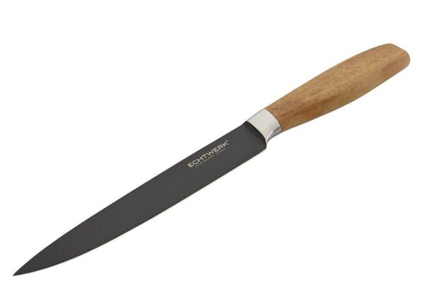 Echtwerk Schinkenmesser Classic Black Edition schwarz, Klinge: 20,0 cm, 1 St.