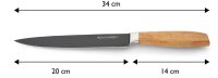 Echtwerk Schinkenmesser Classic Black Edition schwarz, Klinge: 20,0 cm, 1 St.