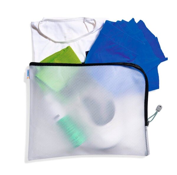 HERMA Reißverschlussbeutel DIN A4 überbreit transparent/schwarz, 1 St.