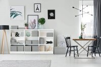 Esselte Home Aufbewahrungsboxen 6,5 l grau 20,0 x 25,5 x 15,0 cm, 3 St.