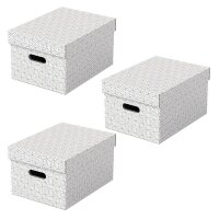 Esselte Home Aufbewahrungsboxen 17,5 l weiß 26,5 x...