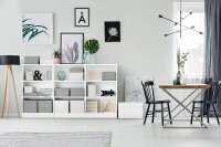 Esselte Home Aufbewahrungsboxen 17,5 l weiß 26,5 x 36,5 x 20,5 cm, 3 St.