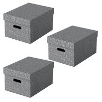 Esselte Home Aufbewahrungsboxen 17,5 l grau 26,5 x 36,5 x...