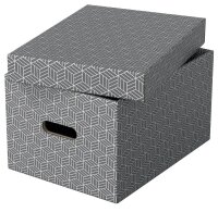 Esselte Home Aufbewahrungsboxen 17,5 l grau 26,5 x 36,5 x 20,5 cm, 3 St.