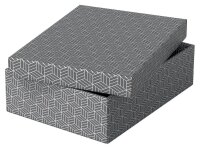 Esselte Home Aufbewahrungsboxen 8,0 l grau 26,5 x 36,0 x 10,0 cm, 3 St.