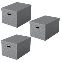 Esselte Home Aufbewahrungsboxen 50,0 l grau 35,5 x 51,0 x...