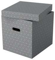 Esselte Home Aufbewahrungsboxen 33,0 l grau 32,0 x 36,5 x 31,5 cm, 3 St.