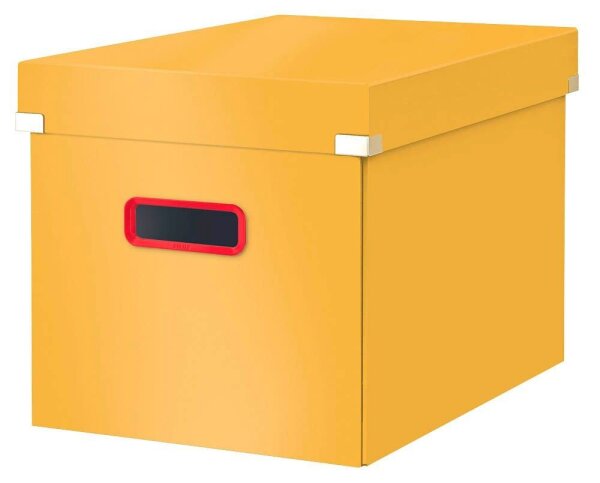 LEITZ Click & Store Cosy Aufbewahrungsbox 32,5 l gelb 32,0 x 36,0 x 31,0 cm, 1 St.