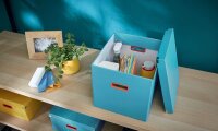 LEITZ Click & Store Cosy Aufbewahrungsbox 32,5 l blau 32,0 x 36,0 x 31,0 cm, 1 St.