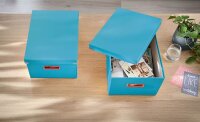 LEITZ Click & Store Cosy Aufbewahrungsbox 18,5 l blau 28,1 x 37,0 x 20,0 cm, 1 St.
