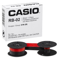 CASIO RB-02-2 (Gruppe 51) schwarz/rot Farbband