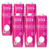 beckers bester MARACUJA Fruchtnektar 6x 1,0 l