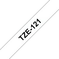 brother Schriftband TZe-121 TZE121, 9 mm, schwarz auf transparent, 1 St.