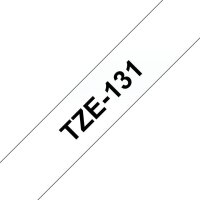 brother Schriftband TZe-131 TZE131, 12 mm, schwarz auf transparent, 1 St.