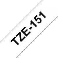 brother Schriftband TZe-151 TZE151, 24 mm, schwarz auf transparent, 1 St.