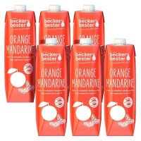 beckers bester ORANGE MANDARINE Fruchtnektar 6x 1,0 l