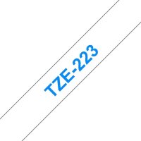 brother Schriftband TZe-223 TZE223, 9 mm, blau auf weiß, 1 St.