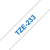 brother Schriftband TZe-233 TZE233, 12 mm, blau auf weiß, 1 St.