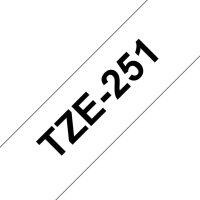 brother Schriftband TZe-251 TZE251, 24 mm, schwarz auf weiß, 1 St.