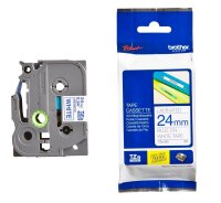 brother Schriftband TZe-253 TZE253, 24 mm, blau auf...