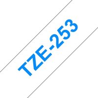 brother Schriftband TZe-253 TZE253, 24 mm, blau auf weiß, 1 St.