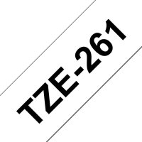 brother Schriftband TZe-261 TZE261, 36 mm, schwarz auf weiß, 1 St.