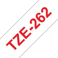 brother Schriftband TZe-262 TZE262, 36 mm, rot auf weiß, 1 St.