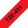 brother Schriftband TZe-451 TZE451, 24 mm, schwarz auf rot, 1 St.
