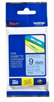 brother Schriftband TZe-521 TZE521, 9 mm, schwarz auf blau, 1 St.