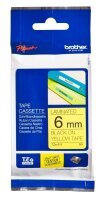 brother Schriftband TZe-611 TZE611, 6 mm, schwarz auf...